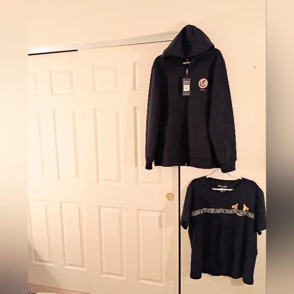 True Religion Global Buddha Zip Hoodie – Jet Black – Men’s XL – Full Zip...